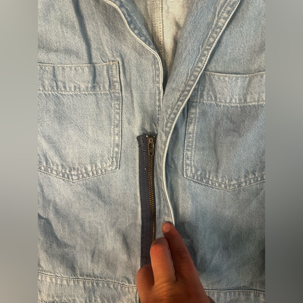 Madewell Denim Blue Jumpsuit - Picture 6 of 8